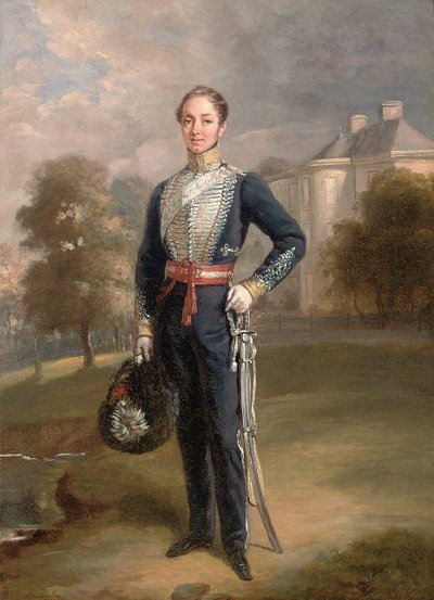 Retrato do tenente George Ramsay de Lixmont, 1838 de Charles Achille DHardiviller