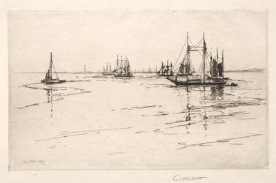 Buttermilk Channel, Nova Iorque, 1889. de Charles Adams Platt