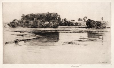 O rio Charles, 1890. de Charles Adams Platt