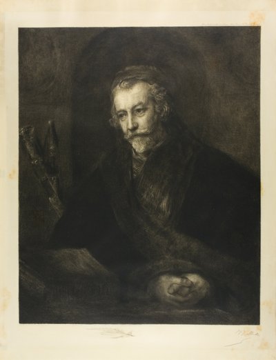 Retrato de um homem de boné de Charles Albert Waltner