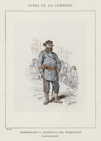 Comandante e Ingenieur das Barricadas, Cidadão Gaillard Pere de Charles Albert d Arnoux Bertall