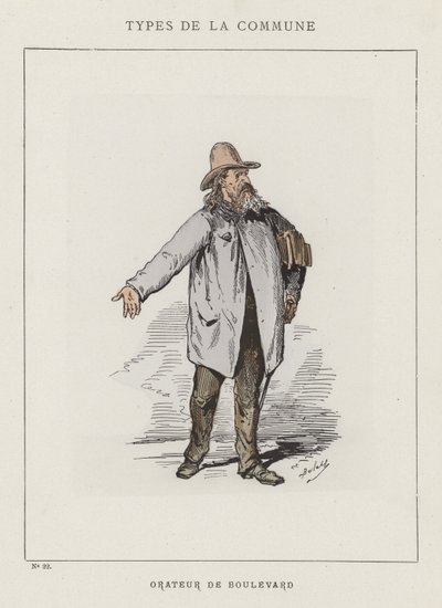 Orador do bulevar de Charles Albert d Arnoux Bertall