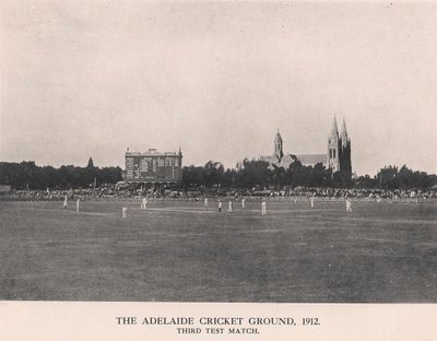 Adelaide Cricket Ground, terceira partida de teste entre Austrália e Inglaterra, 1912 de Charles Alfred Petts