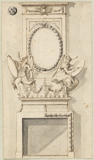 Projeto para uma peça de chaminé de Charles Alfred Stothard