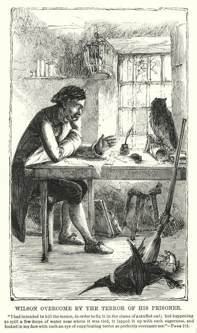 Wilson vencido pelo terror do seu prisioneiro (gravura) de Charles Altamont Doyle