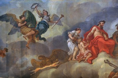 A indução de Ganimedes no Olimpo de Charles-Amedee-Philippe van Loo