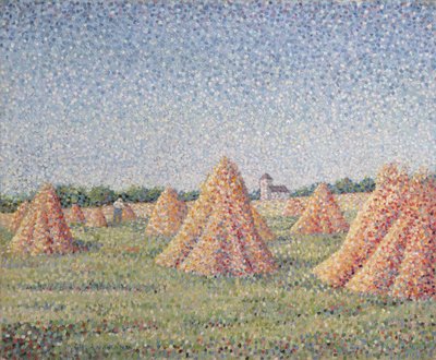 A colheita, 1890 de Charles Angrand