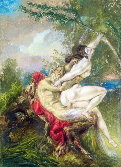 Júpiter e Antiope, da Histoire Universelle de Charles Antoine (attr. to) Coypel