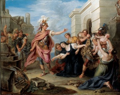 Andrômaca e Pirro de Charles Antoine Coypel