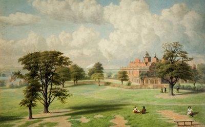 Aston Hall do parque, 1891. de Charles Ashmore