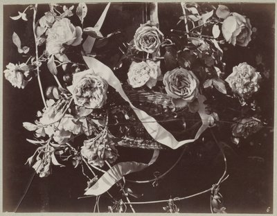 Estudo das flores com cesto e fitas de Charles Aubry (manner of)