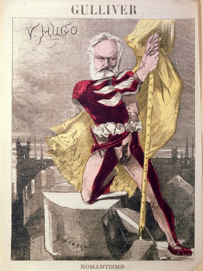Caricatura de Victor Hugo (1802-85) de &39;Gulliver&39;, c.1871-80 de Charles Auguste Loye