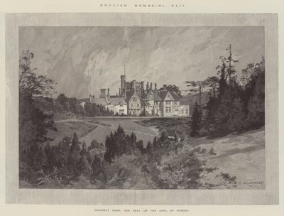 Cowdray Park, o assento do conde de Egmont de Charles Auguste Loye