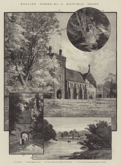 Casas inglesas, casa de Hatfield de Charles Auguste Loye
