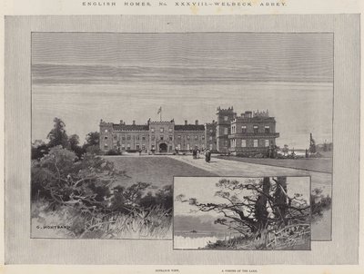 Casas inglesas, abadia de Welbeck de Charles Auguste Loye