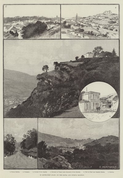 No sudoeste da Espanha, na estrada de ferro Zafra e Huelva de Charles Auguste Loye