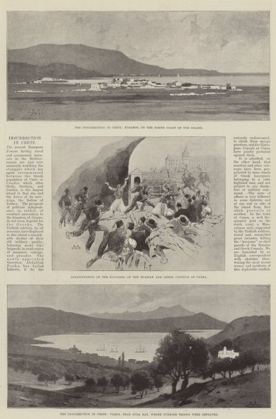 Insurreição em Creta de Charles Auguste Loye