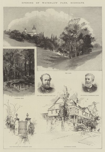 Abertura do Waterlow Park, Highgate de Charles Auguste Loye
