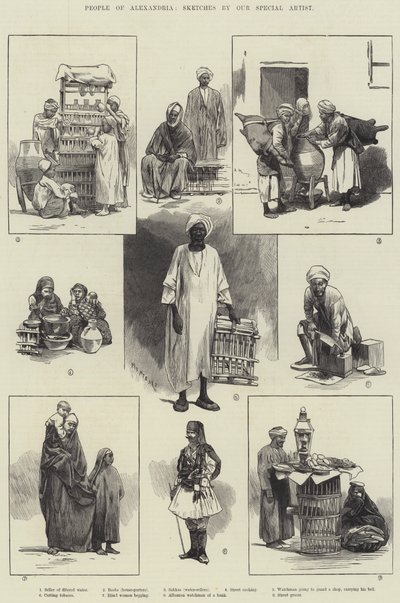 Povo de Alexandria de Charles Auguste Loye