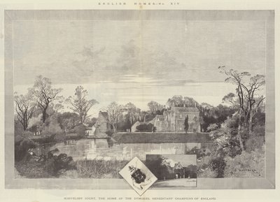 Scrivelsby Court, o Lar dos Dymokes, Campeões Hereditários da Inglaterra de Charles Auguste Loye