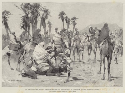 O Avanço em direção a Dongola, levando os Feridos e os Prisioneiros para Wady Halfa, com as Mulheres e os Filhos de Charles Auguste Loye