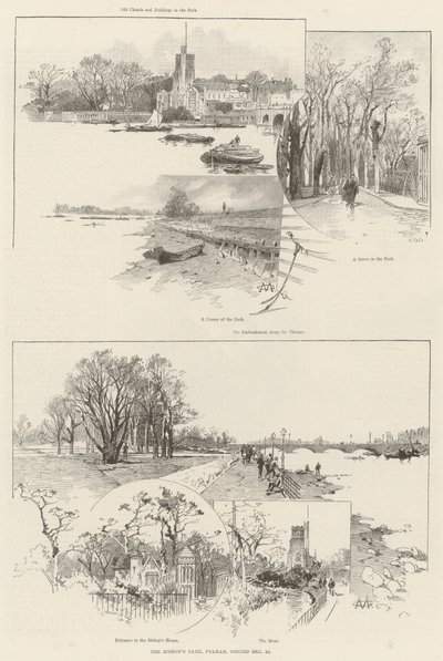 O Parque do Bispo, Fulham, abriu em 22 de dezembro de Charles Auguste Loye