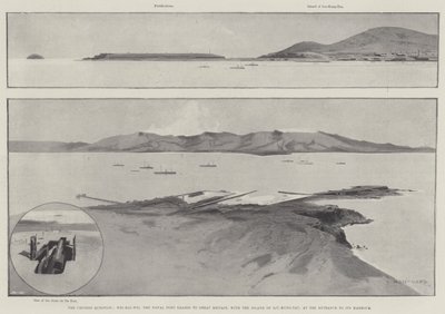 A Questão Chinesa, Wei-Hai-Wei, o Porto Naval arrendado à Grã-Bretanha com a Ilha de Liu-Kung-Tau, na entrada de seu porto de Charles Auguste Loye