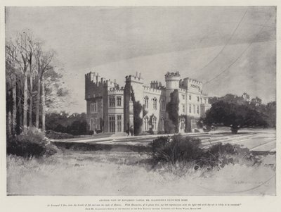 A Vida de William Ewart Gladstone, outra Visão do Castelo de Hawarden, a Casa Favorita de Gladstone de Charles Auguste Loye