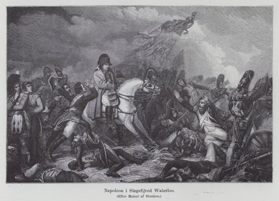 Napoleão na Batalha de Waterloo de Charles Auguste Steuben