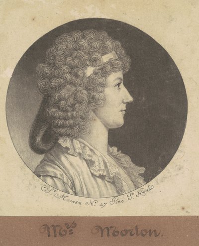 Cornélia Schuyler Morton de Charles B. J. Févret de Saint Mémin