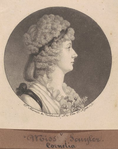 Cornélia Schuyler Morton de Charles B. J. Févret de Saint Mémin
