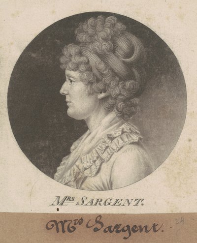 Mary Hawley Macintosh Williams Sargent de Charles B. J. Févret de Saint Mémin