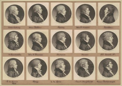 Coleção de Retratos de Saint-Mémin, Grupo 14 de Charles B. J. Févret de Saint Mémin