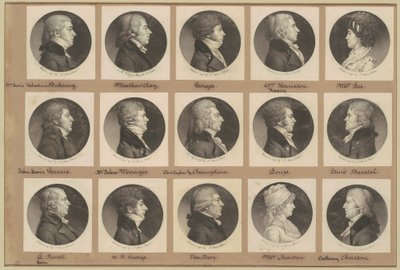 Coleção de Retratos de Saint-Mémin, Grupo 15 de Charles B. J. Févret de Saint Mémin