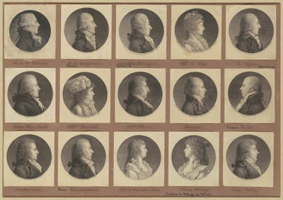 Coleção de Retratos de Saint-Mémin, Grupo 1 de Charles B. J. Févret de Saint Mémin
