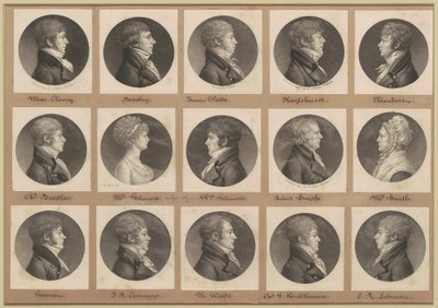 Coleção de Retratos Saint-Mémin, Grupo 25 de Charles B. J. Févret de Saint Mémin