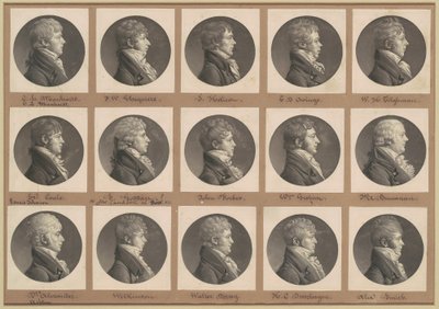 Coleção de Retratos de Saint-Mémin, Grupo 29 de Charles B. J. Févret de Saint Mémin