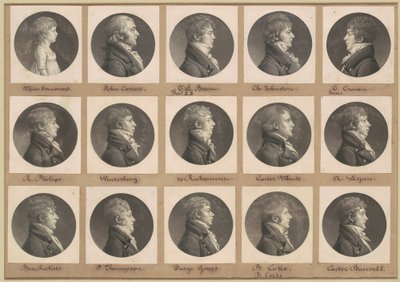 Coleção de Retratos de Saint-Mémin, Grupo 30 de Charles B. J. Févret de Saint Mémin