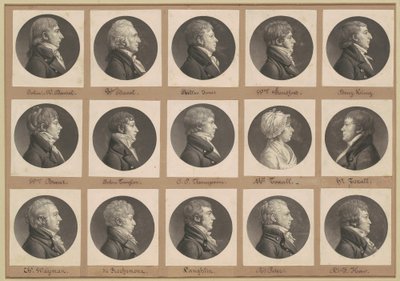 Coleção de Retratos de Saint-Mémin, Grupo 35 de Charles B. J. Févret de Saint Mémin