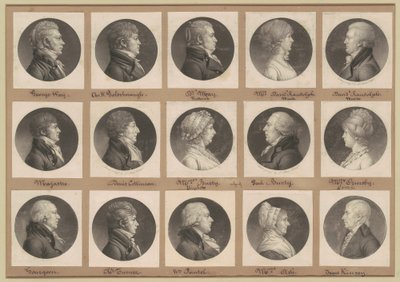Coleção de Retratos de Saint-Mémin, Grupo 36 de Charles B. J. Févret de Saint Mémin