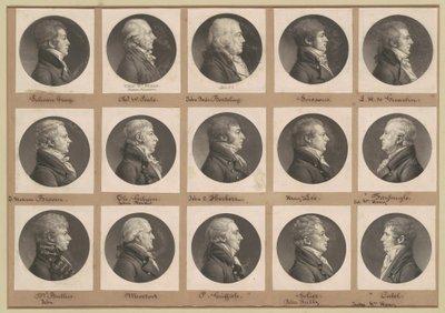 Coleção de Retratos Saint-Mémin, Grupo 37 de Charles B. J. Févret de Saint Mémin