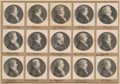 Coleção de Retratos de Saint-Mémin, Grupo 39 de Charles B. J. Févret de Saint Mémin