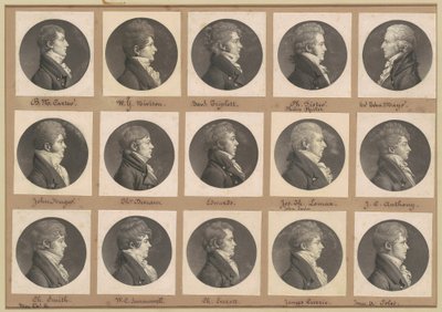 Coleção de Retratos de Saint-Mémin, Grupo 41 de Charles B. J. Févret de Saint Mémin