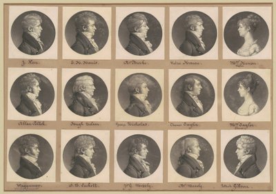 Coleção de Retratos Saint-Mémin, Grupo 42 de Charles B. J. Févret de Saint Mémin