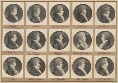 Coleção de Retratos Saint-Mémin, Grupo 45 de Charles B. J. Févret de Saint Mémin