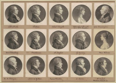 Coleção de Retratos de Saint-Mémin, Grupo 49 de Charles B. J. Févret de Saint Mémin