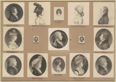 Coleção de Retratos de Saint-Mémin, Grupo 50 de Charles B. J. Févret de Saint Mémin
