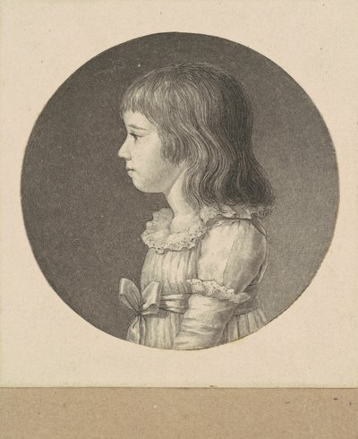 Garota não identificada de Charles B. J. Févret de Saint Mémin