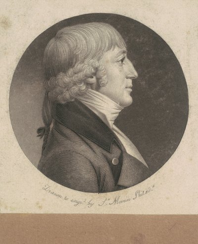Homem não identificado de Charles B. J. Févret de Saint Mémin