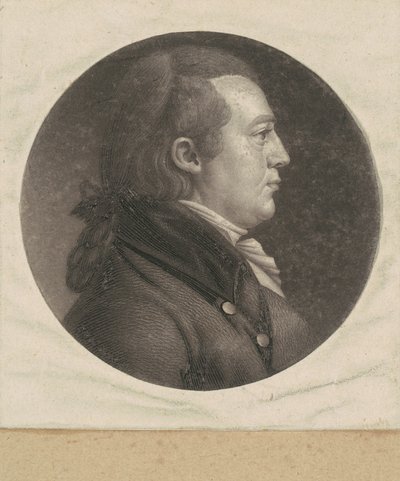 Homem não identificado de Charles B. J. Févret de Saint Mémin